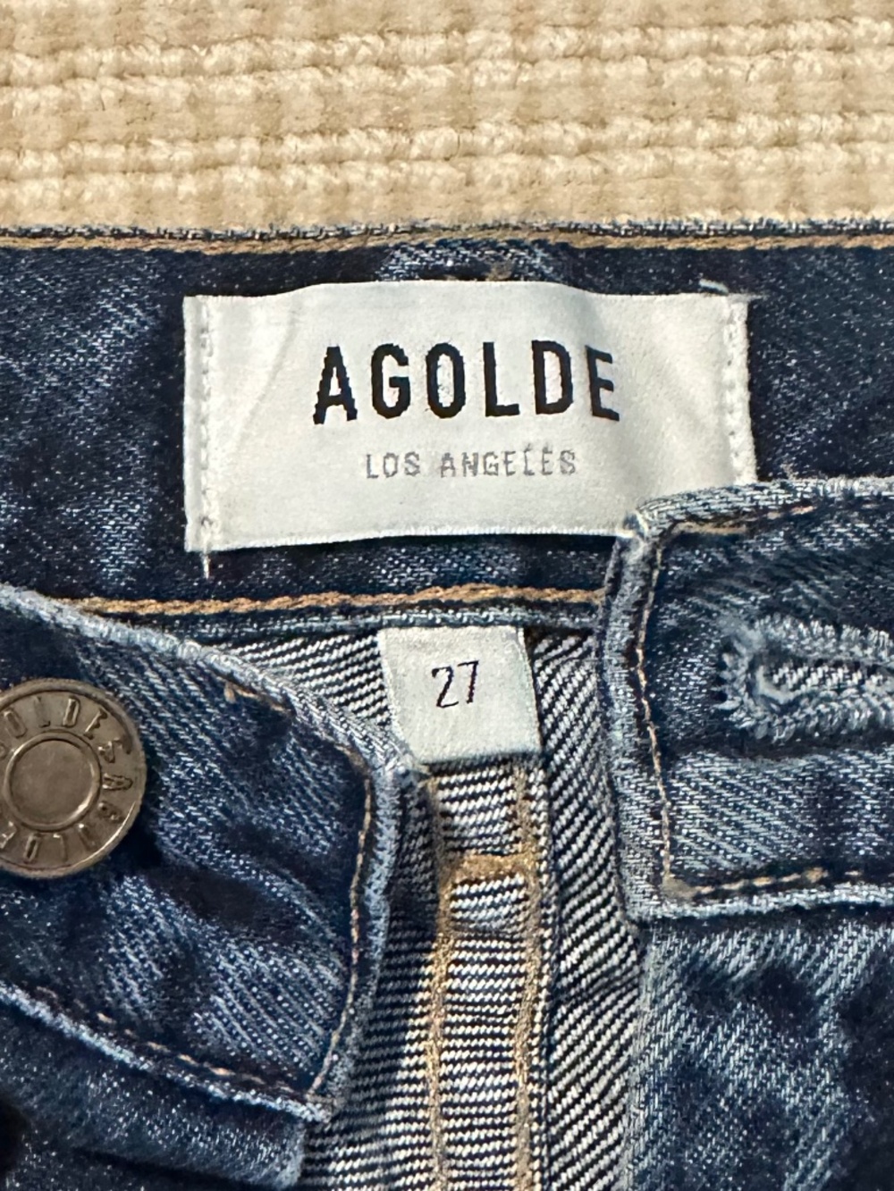 High Rise Straight Leg Medium Wash Size 27 AGOLDE Jeans - Picture 3 of 4